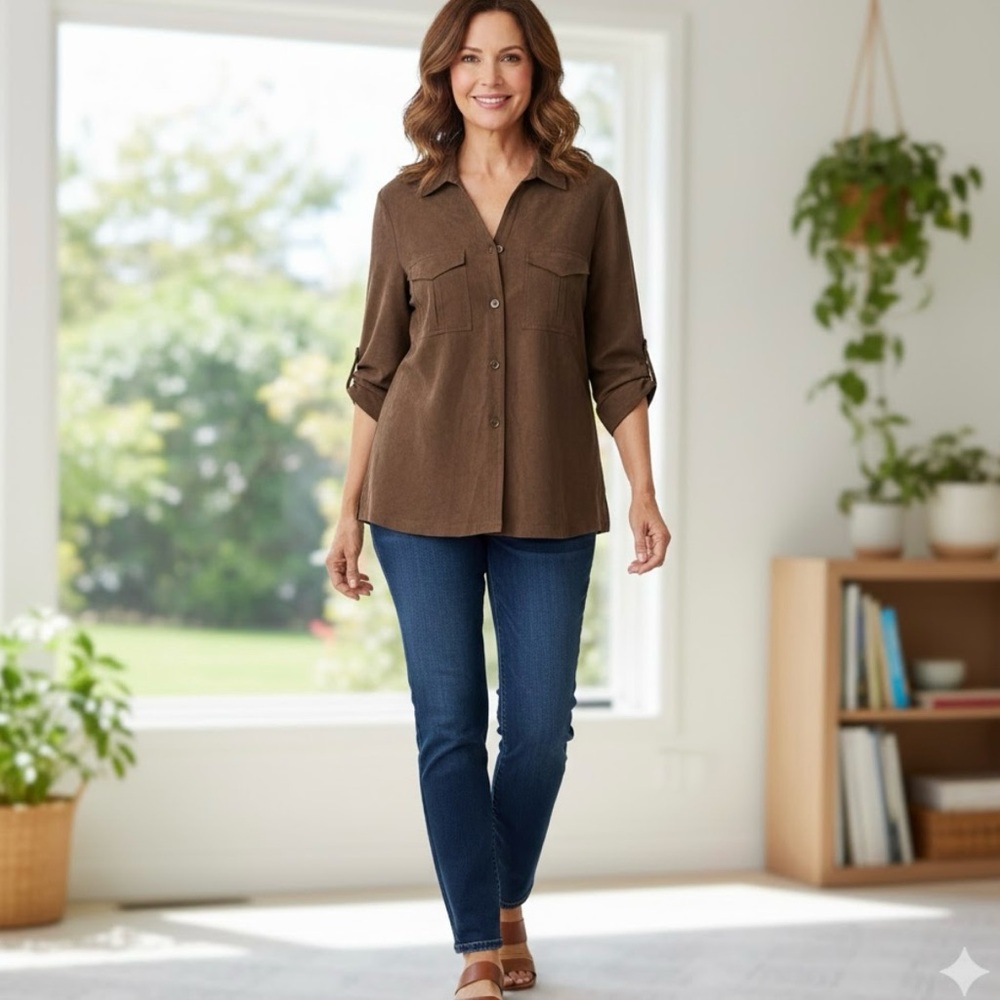 Charter Club Chocolate Brown Shirt